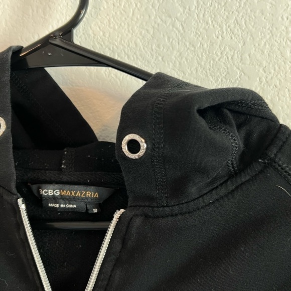 BCG max azria women’s black studded jacket size medium - Picture 4 of 10